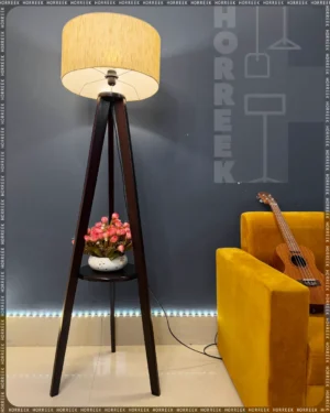 Wooden Tripod Floor Lamp/ Stand Lamp/ Home Decor/ Lamp Shade