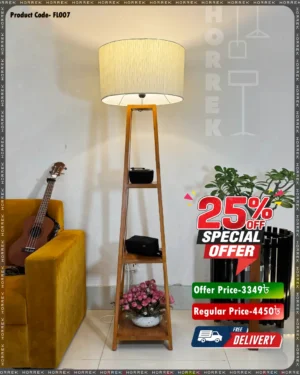 wooden stand lamp shade - Premium wooden lamp - Home Decor