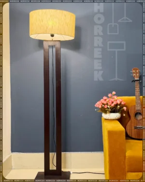 Wooden Floor Lamp Shade - Stand Lamp