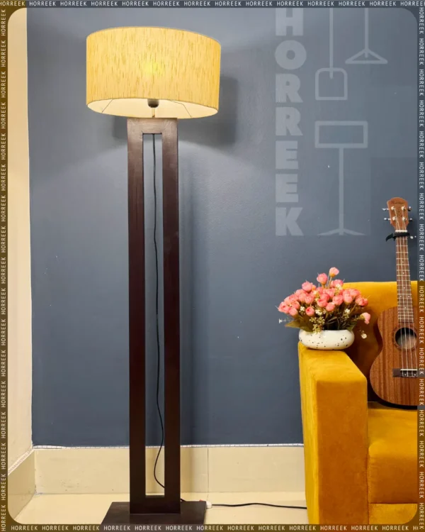 Wooden Floor Lamp Shade - Stand Lamp