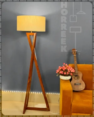 Wooden Floor Lamp Shade/ Stand Lamp/ Home Decor