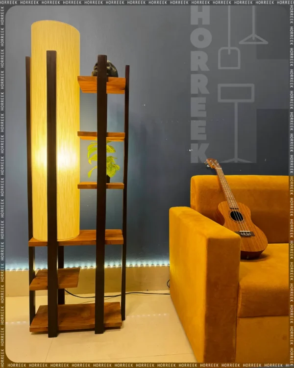 Wooden Floor Lamp Shade