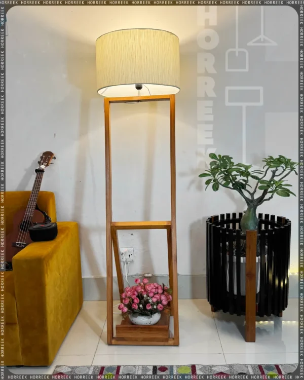 Wooden Floor Lamp - Stand Lamp/Home Decor