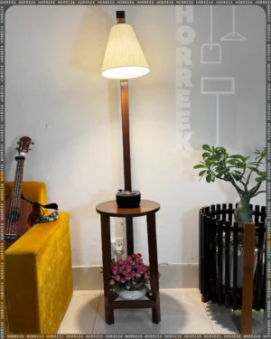 Wooden Stand Table Lamp Shade